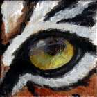 tiger mini eye painting by artist dj geribo-01